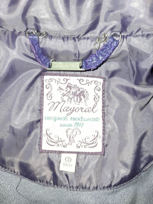 Fioletowa kurtka Mayoral r.98