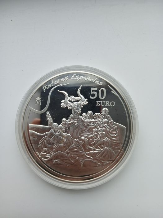 Срібна монета 50 евро 169 грам