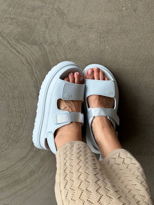Ugg Goldenglow Sandals Blue/White угги угг босоніжки сандалі