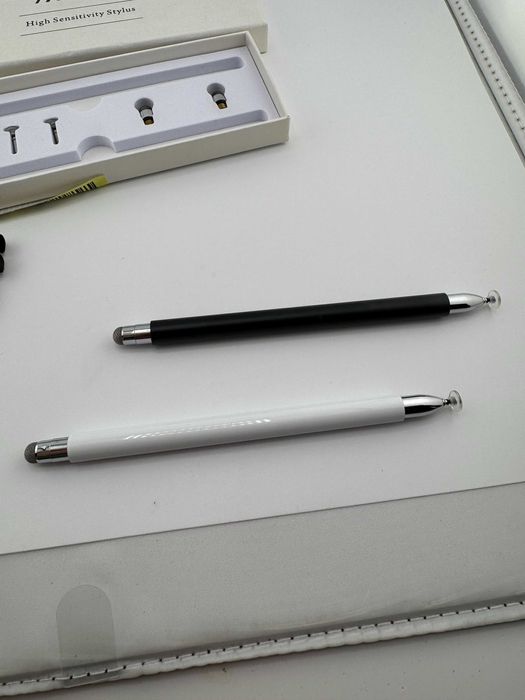 MEKO Uniwersalny Rysik 2sztuki do ekranów dotykowych czarny 6 końcówek