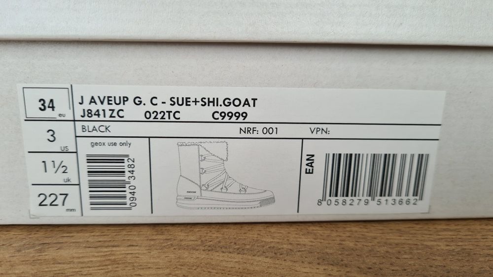 Детские ботинки Geox 34 размер