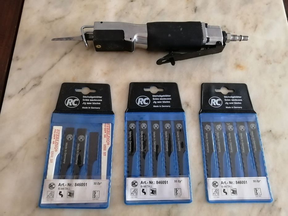 serra de corte pneumática com 3 recargas