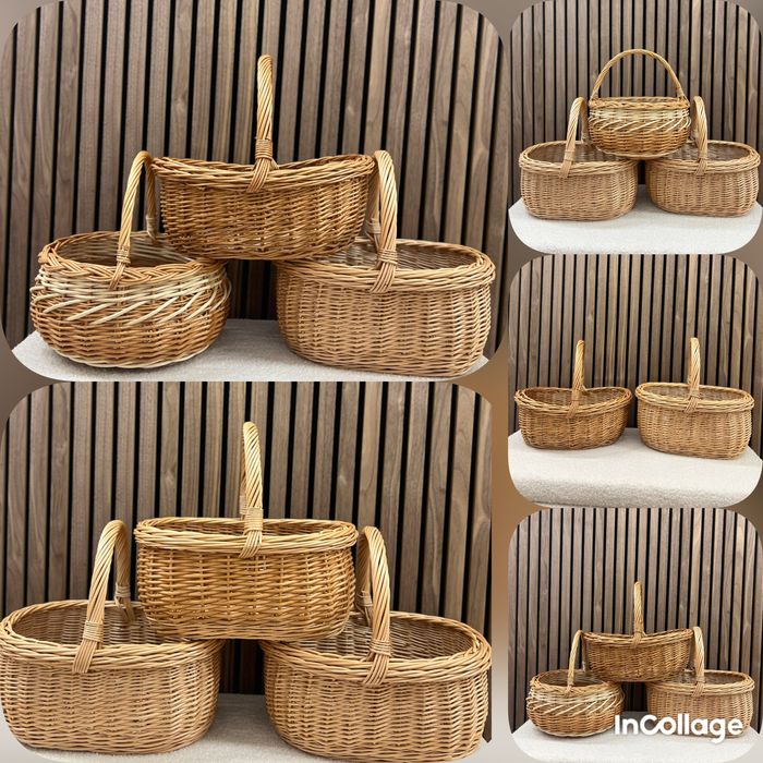 Кошик кошики з натуральної лози Кошики на Паску Кошики великодні кошик