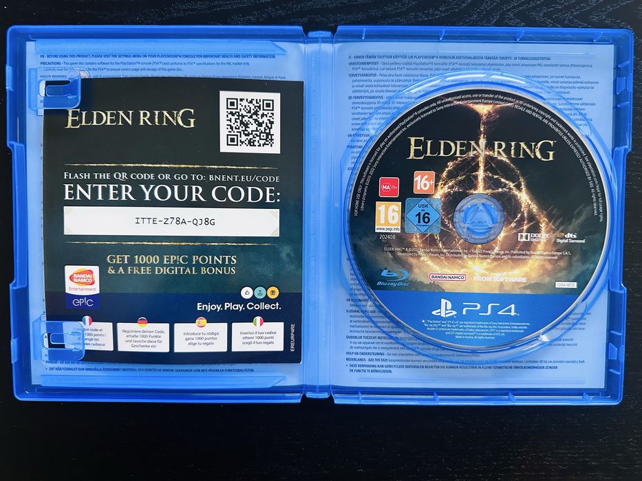 Elden Ring para PlayStation 4 em excelente estado.