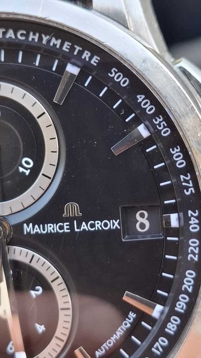 Zegarek Maurice Lacroix Pontos Chronographe Valgranges Czarny/Skóra Ø47 mm