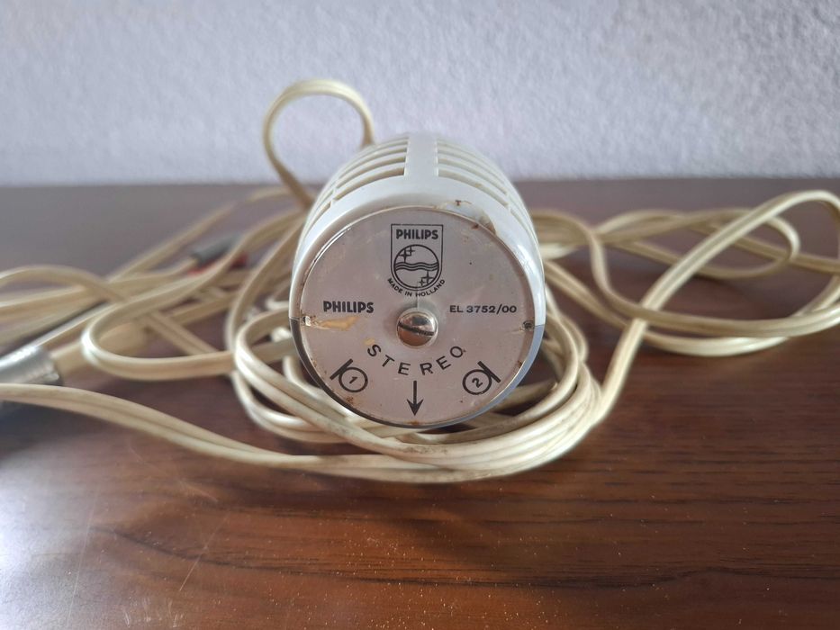 Stereo Rocket - stereofoniczny mikrofon dynamiczny Philips EL3752/00 Holandii lata 60. XX wieku.