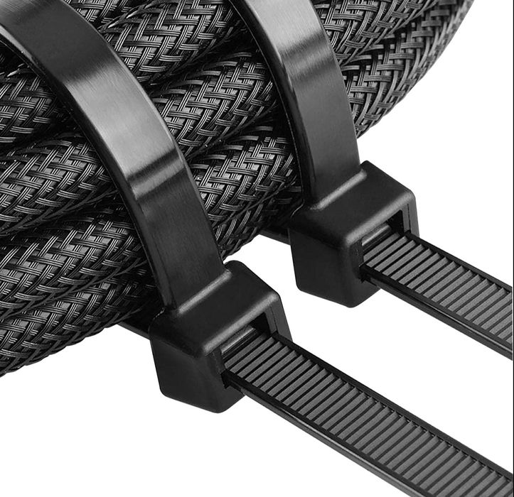 Opaski zaciskowe. 300 szt. Czarny