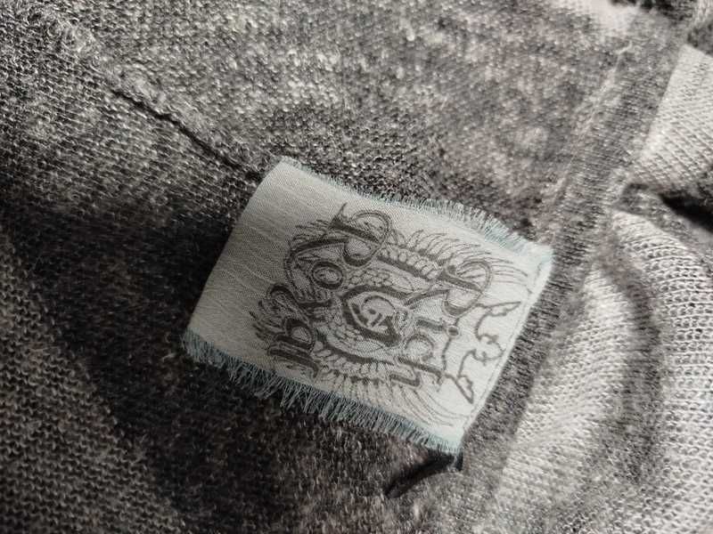 Avant Garde Indie Sleaze Y2K V Neck Striped Vintage Top w Paski