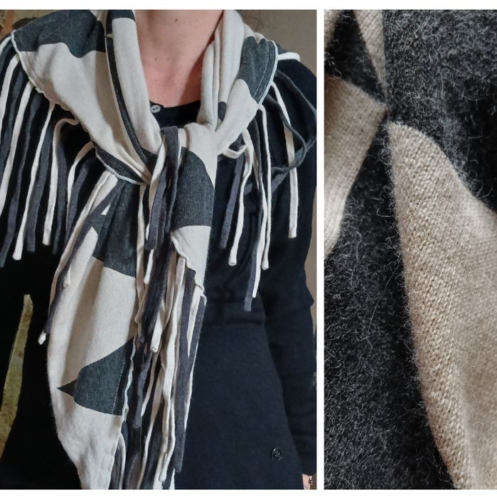 Шарф вовна кашемір косинка хустка бактус вовняний теплий