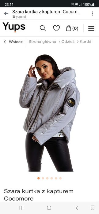 Cocomore Kurtka asymetryczna,szara