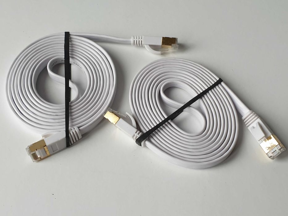 патч корд Ethernet Cat 7 32AWG   10 Гбіт/с  flat  rohs white 2м