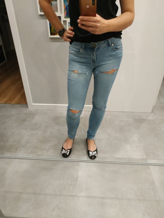 Jeansy rurki H&M rozmiar M 38