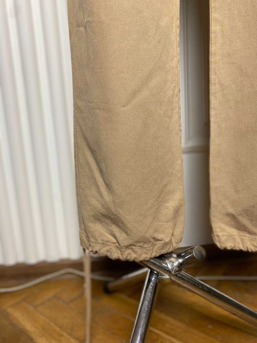 ZARA spodnie damskie camel cargo szerokie nogawki lyocell bawełna S modne