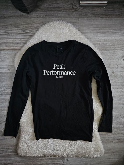 Koszulka peak performance długi rękaw Czarna Rozmiar S Oryginalna Logo