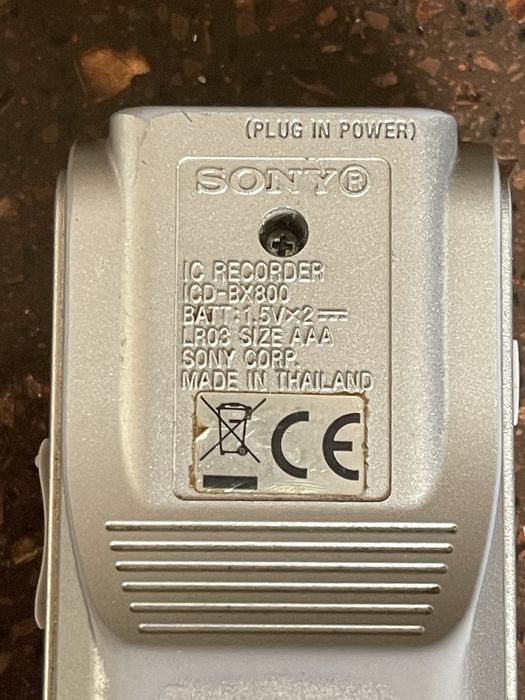 Диктофон Sony bx800 534 hrs