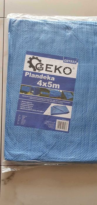 GEKO Plandeka lekka/niebieska 4m x 5 m