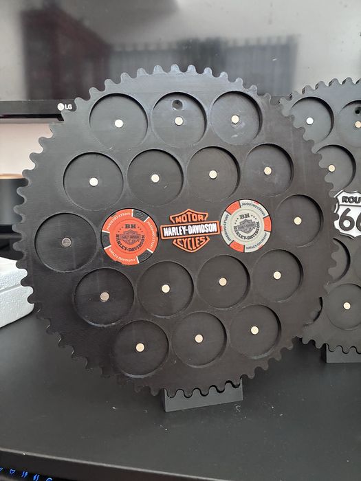 Suporte Poker Chips Harley Davidson - Portes Inclusos