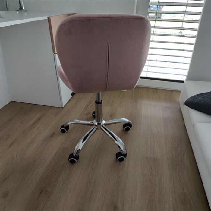 NOWE Krzesło Fotel Obrotowy Regulowany Welurowy Wygodny Miękki
