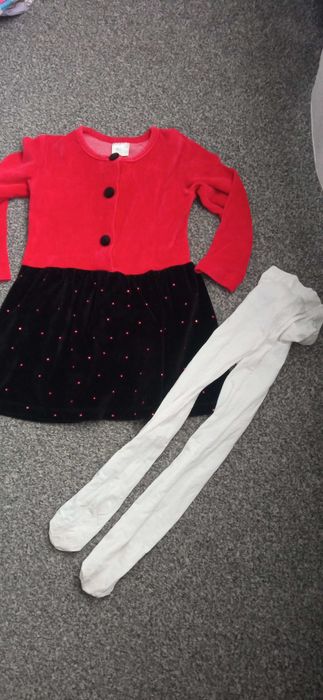 Sukienka świąteczna r. 110