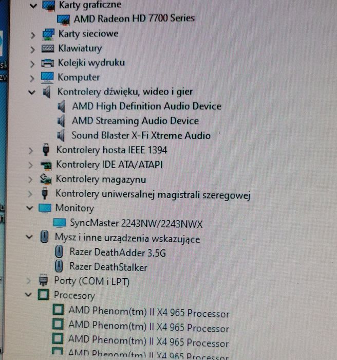 Zestaw komputer stacjonarny Phenom x965 8GB DDR3, 2TB, HD7790 2GB DDR5