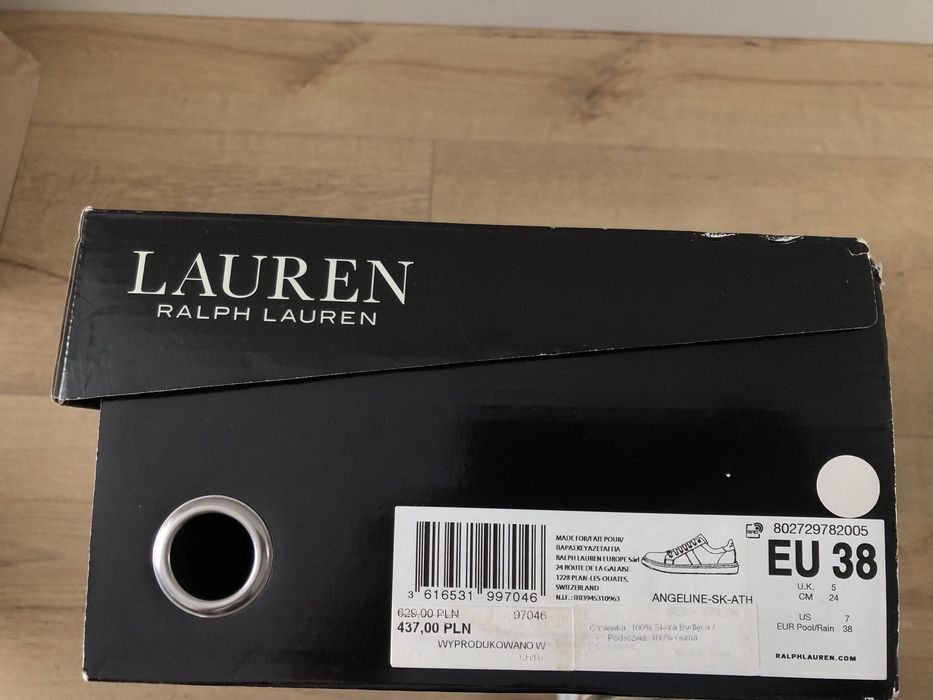 Białe sneakersy Ralph Lauren