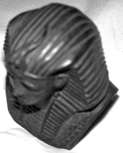 Czarny Kobalt Kolekcjonerska Figurka Egipski Faraon Popiersie Ceramika