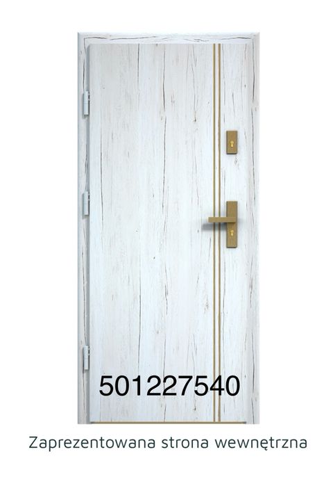 Drzwi wejściowe do mieszkania Bastion nowe dwukolorowe