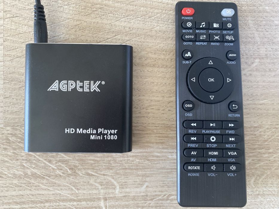 Multi Media Player 1080 AGPTEK leitor sem uso