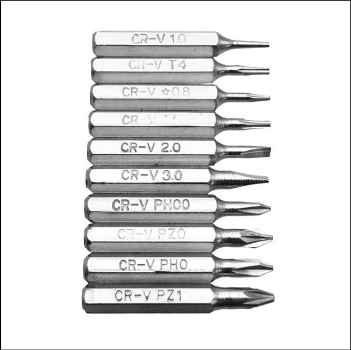 Bits de 4mm para reparações eletrónica, etc.