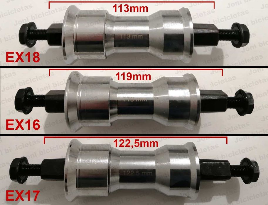 Pedaleiras e eixos de quadra