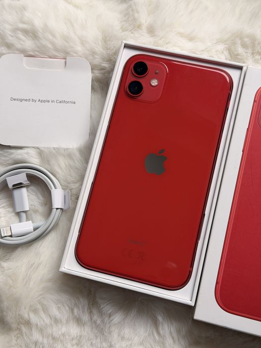 iPhone 11 Czerwony, jak nowy, kondycja 97%, komplet