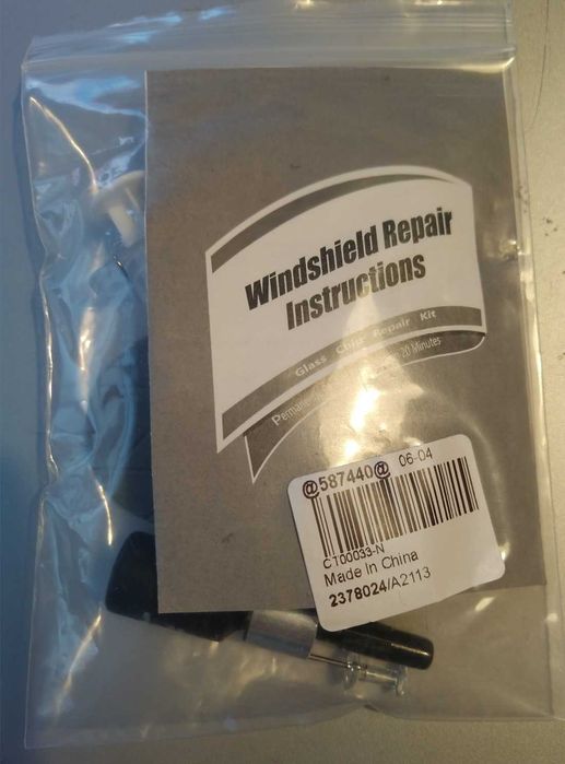 Kit reparação para-brisa carro