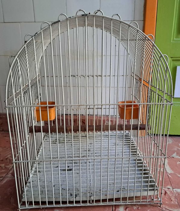 Gaiola em bom estado de conservação