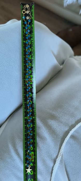 Colar em prata com pedras azuis