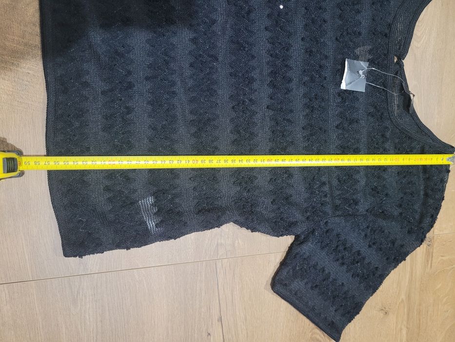 Crop top lekko przeswitująca eur38