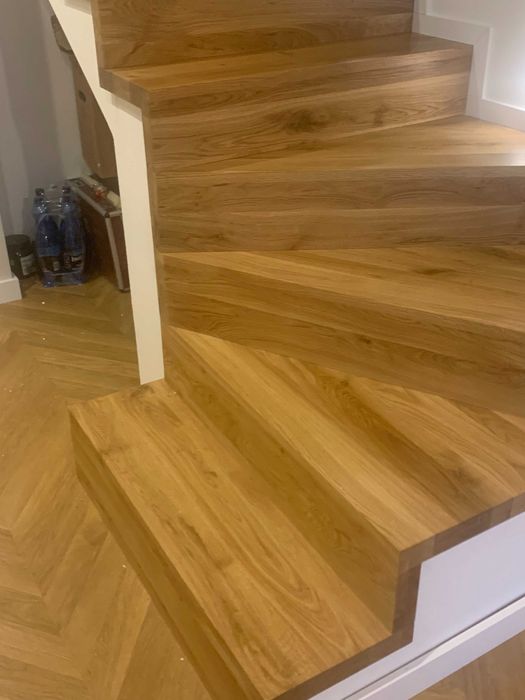Stopnie dywanowe dębowe rustykalne 4cm 100x30x20 schody dąb