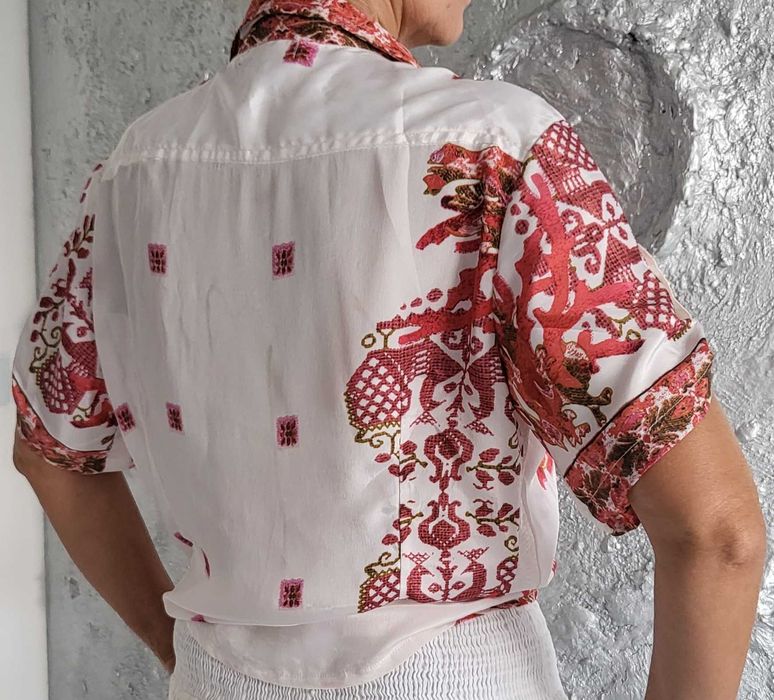 Antica Sartoria bluzka włoska Boho roz XL