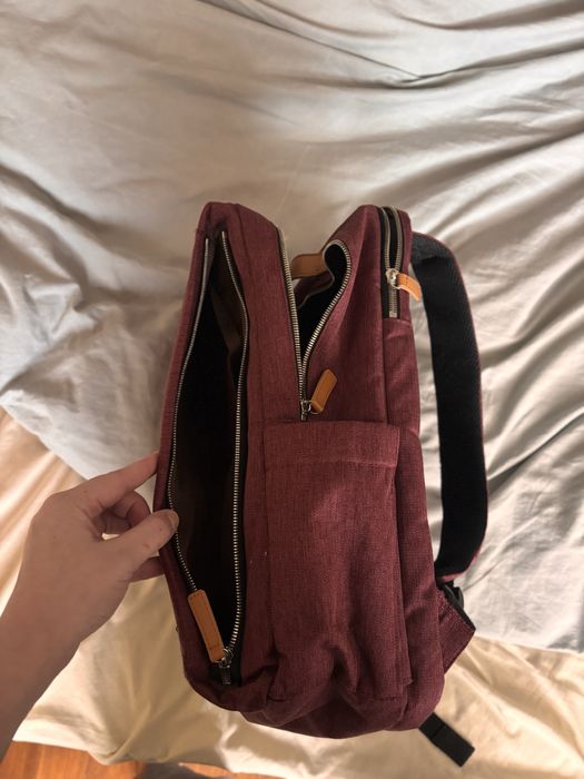 Nordace Siena Smart Backpack Бордовий, 19 л,USB для подорожів та міста