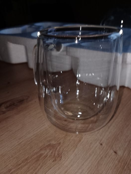 Szklanki termiczne z podwjną ścianą nowe