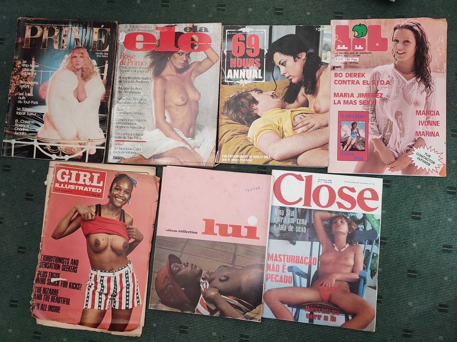 Lote 7 Revistas Eróticas Vintage