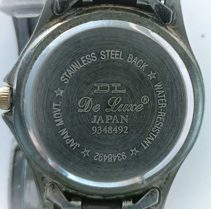 zegarek DE LUXE water resist, made in Japan