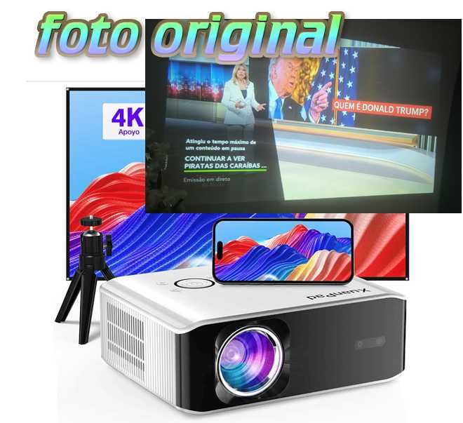 F1166 Projetor video wifi 2800L Focagem automática iOS/Android