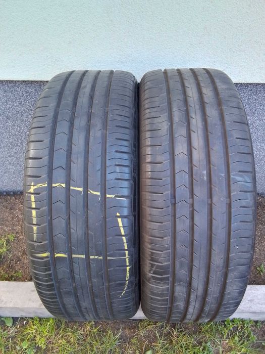 Opony letnie Continental 205/55R17, rant, bieżnik 7mm.