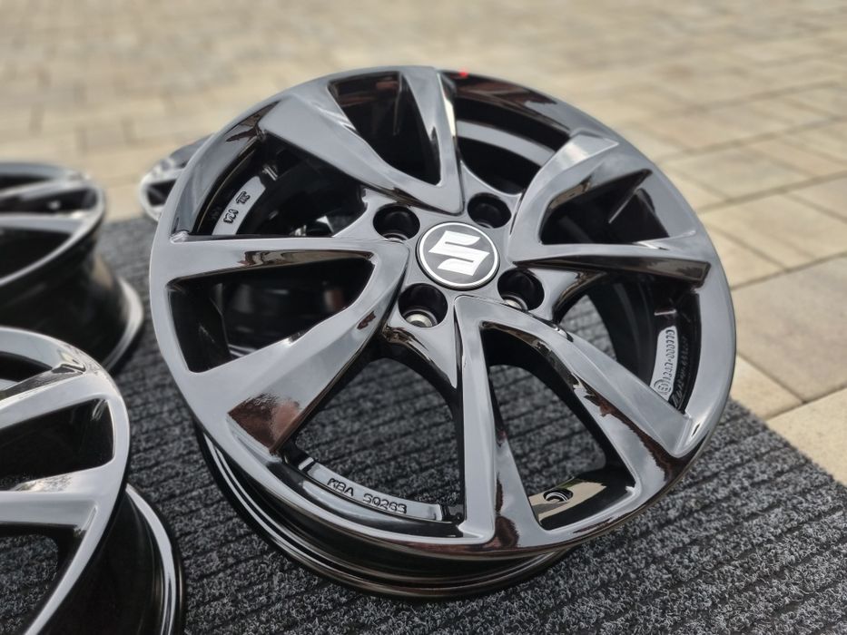 Suzuki 15 " Swift Ignis Alto Baleno 4x100 nowe felgi czarne alufelgi