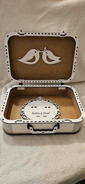 Mala Segurança das Alianças Personalizada – Casamento – Caixa Porta Alianças