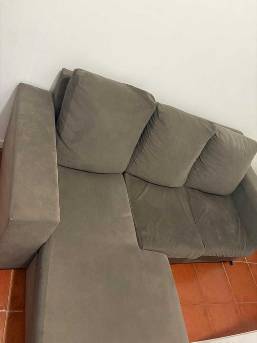 Sofá 3 lugares com chaise