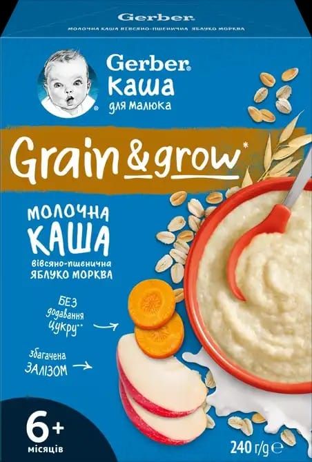 Каша дитяча 
Вид каші
Молочна
Вид крупи
Пшенично-вівсяна
Тип