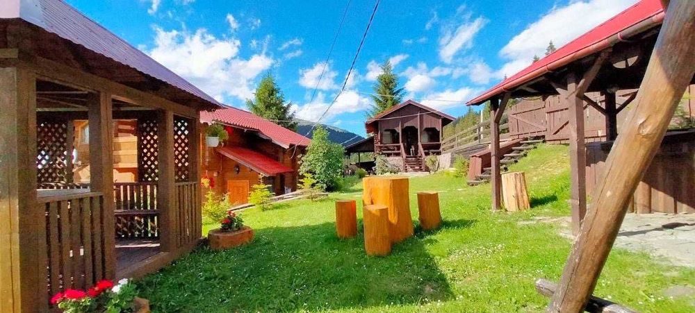 Найкращі краєвиди! Продаж садиби в Яблуниці біля Буковелю. Два будинки на території