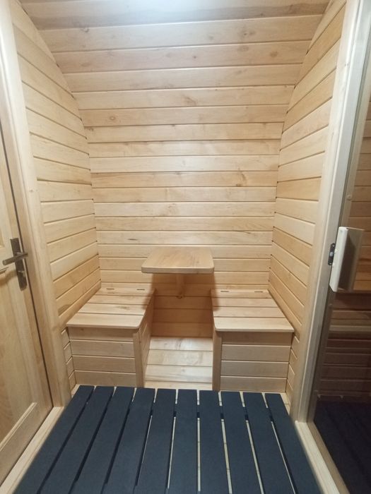 Баня-бочка від виробника, повністю з вільхи 3.5м ) +козирьок