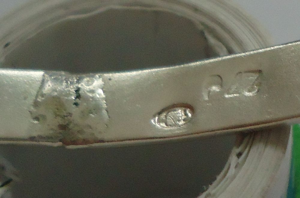 Srebrna bransoletka -Kółko PRL